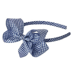 Large Peacoat Gingham Alice Band