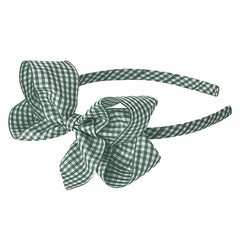 Large Spruce Gingham Alice Band
