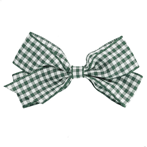 Medium Spruce Gingham Hair Clip