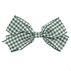 Medium Spruce Gingham Hair Clip