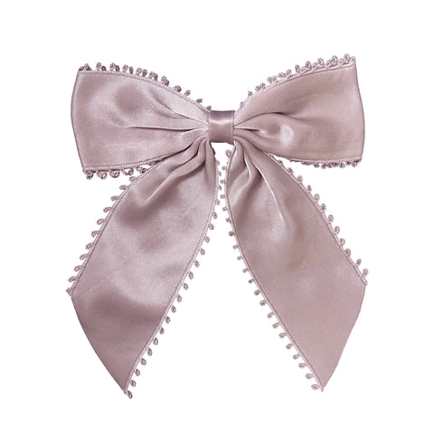 Large Antique Mauve Picot Clip