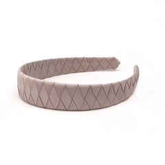 Large Antique Mauve Braided Alice Band
