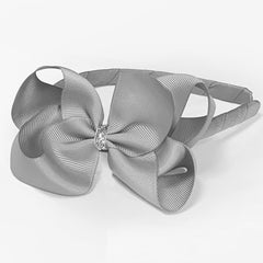 Silver Alice Band with Glitter Loop