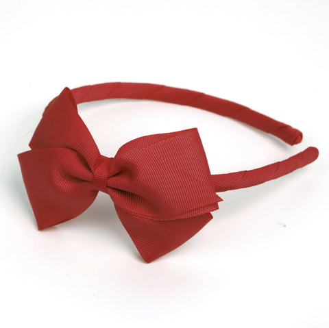 Large Poppy Red Alice Band