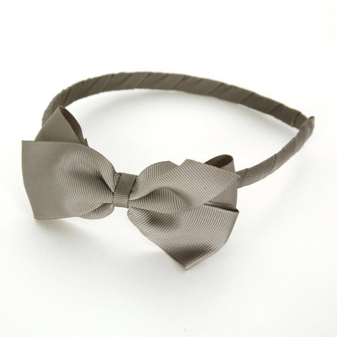 Large Metal Grey Alice Band