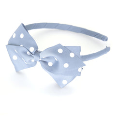 Large Bluebell Polka Dot Alice Band