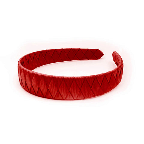 Large Poppy Braided Alice Band