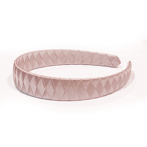 Large Antique Mauve Braided Satin Alice Band