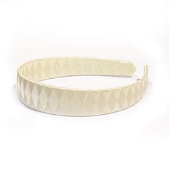 Large Ivory Braided Satin Alice Band