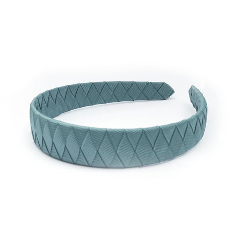 Large Nile Blue Braided Alice Band