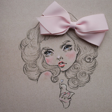 Icy Pink Medium Clip Greeting Card