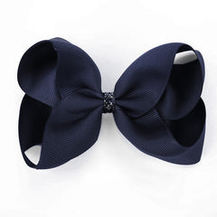 Large Peacoat Glitter Hair Clip