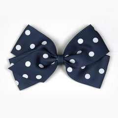 Large Peacoat Polka Dot Hair Clip