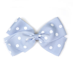 Large Bluebell Polka Dot Hair Clip