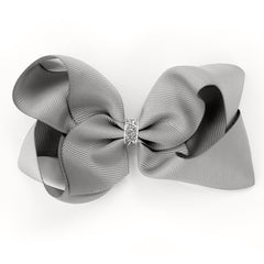 Large Silver Glitter Hair Clip