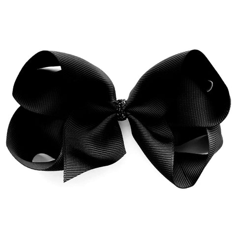 Large Black Glitter Hair Clip