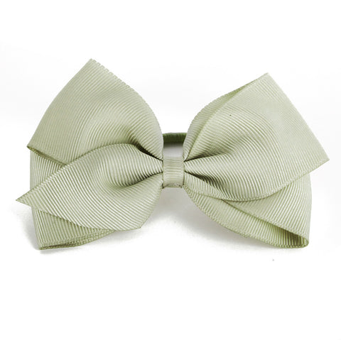 Large Olive Gray Hair Elastic