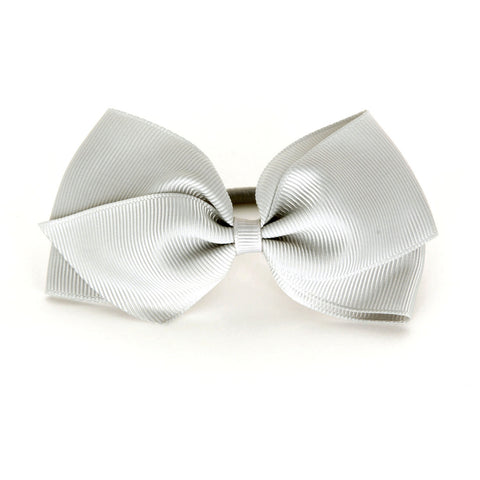 Large Shell Grey Hair Elastic