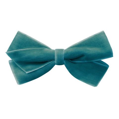 Medium Teal Velvet Hair Clip