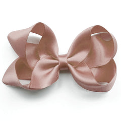 Medium Antique Mauve Satin Hair Clip