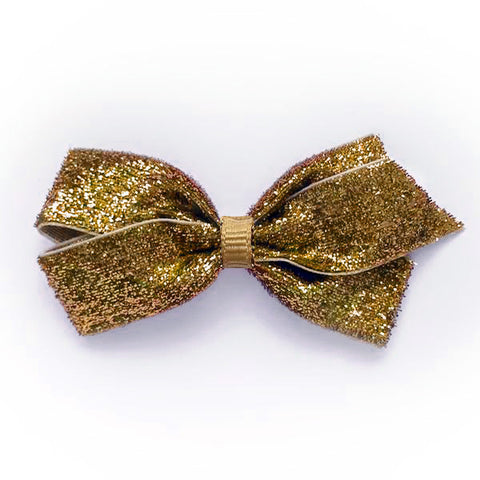 Medium Gold Glitter Hair Clip