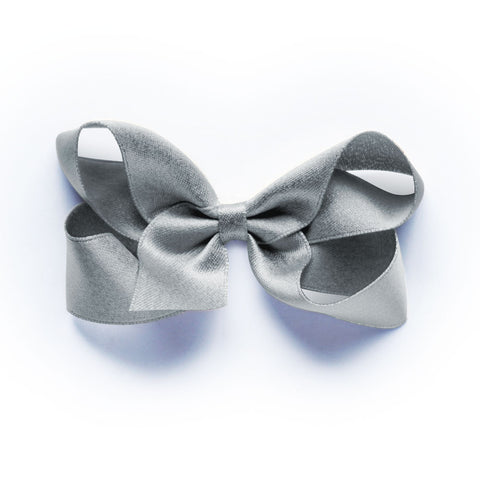 Medium Silver Textured Hair Clip