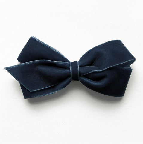 Medium Ensign Blue Velvet Hair Clip