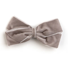 Medium Metal Grey Velvet Hair Clip