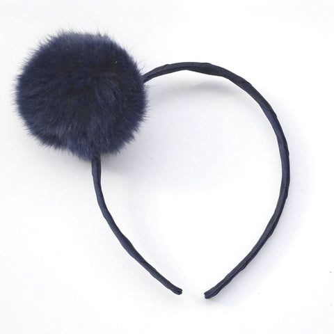 Large Peacoat Pom Pom Alice Band