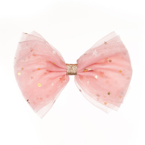 Large Rosy Mauve Chiffon Hair Clip