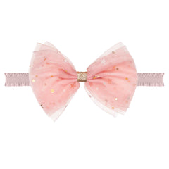 Large Rosy Mauve Chiffon Baby Headband