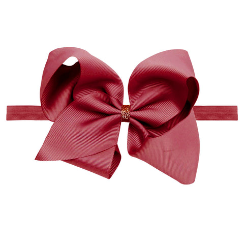 Large Scarlet Glitter Baby Headband