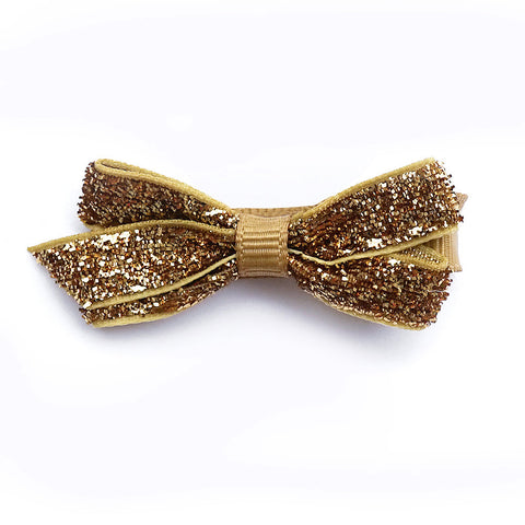 Small Gold Glitter Hair Clip