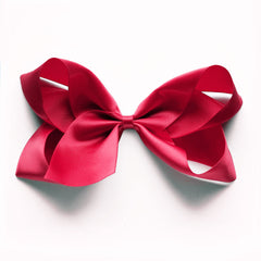 Large Ruby Satin Hair Clip