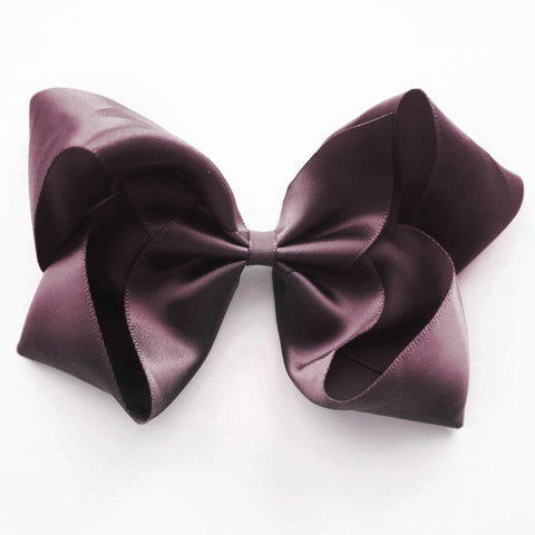 Large Burgundy Satin Hair Clip
