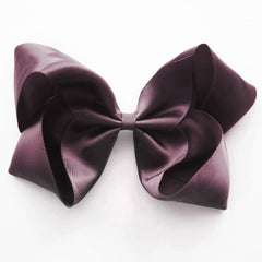 Large Burgundy Satin Hair Clip