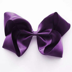 Large Regal Purple Satin Hair Clip