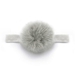 Baby Silver Pom Pom Headband