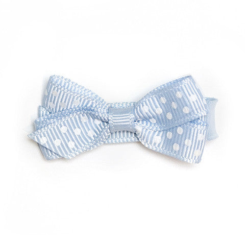 Small Bluebell Polka Dot Hair Clip