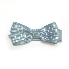 Small Nile Blue Polka Dot Hair Clip