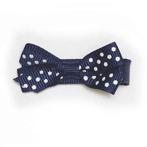 Small Peacoat Polka Dot Hair Clip