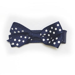 Small Peacoat Polka Dot Hair Clip