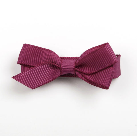 Small Raspberry Rose Hair Clip