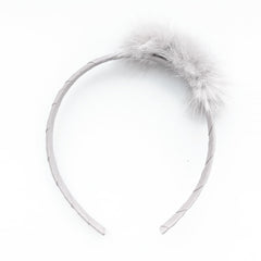 Small Off White Pom Pom Alice Band