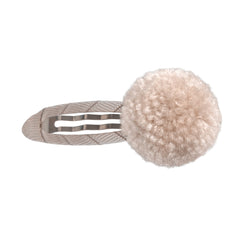 Carmandy Wool Pom Pom Hair Clip
