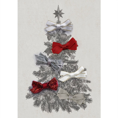 Small Clip Gift Set Red & Silver