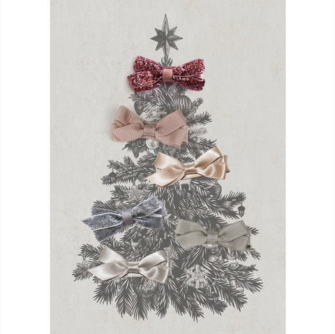 Small Clip Gift Set Antique Mauve & Silver