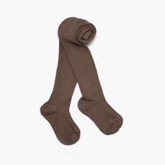 Ribbed Chocolate Chip Tights