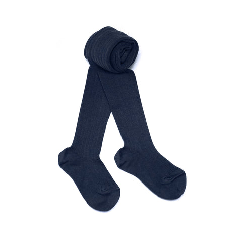 Ribbed Peacoat Tights