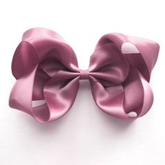 Large Rosy Mauve Satin Hair Clip